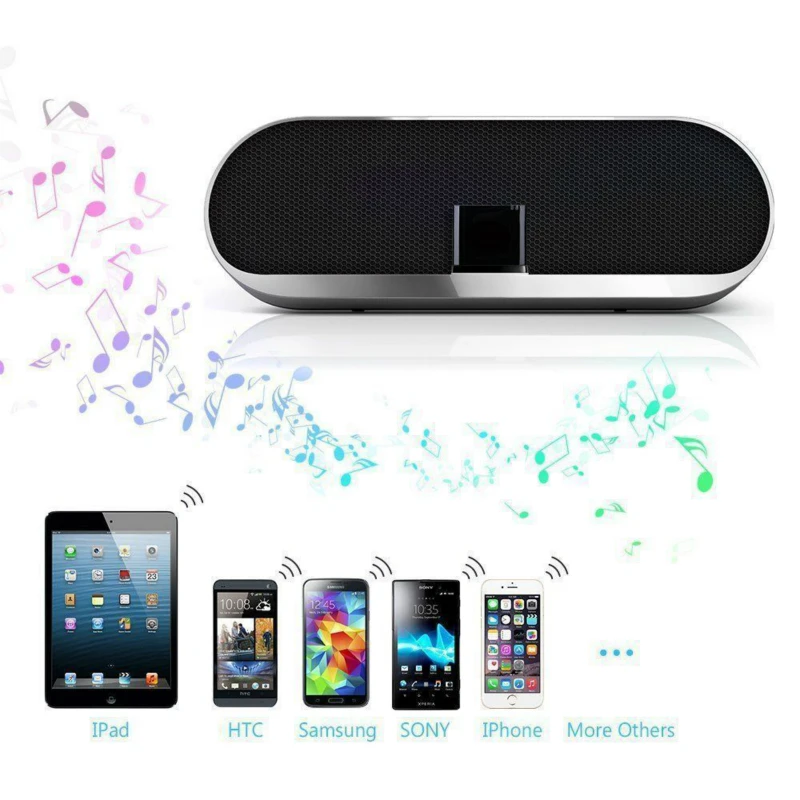 Elistooop 30pin Лидер продаж Портативный Беспроводной Bluetooth Music Receiver док-адаптер стерео a2dp для Bose Sounddock Динамик бумбокс