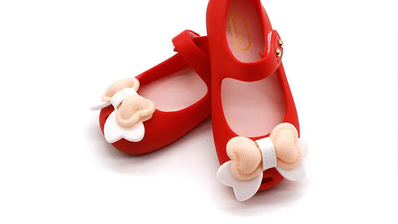14-17 см мини милые бантики силиконовые сандалии для девочки сандалии для маленьких девочек Sapato Infantil мягкая ПВХ детская обувь для девочек с бантом