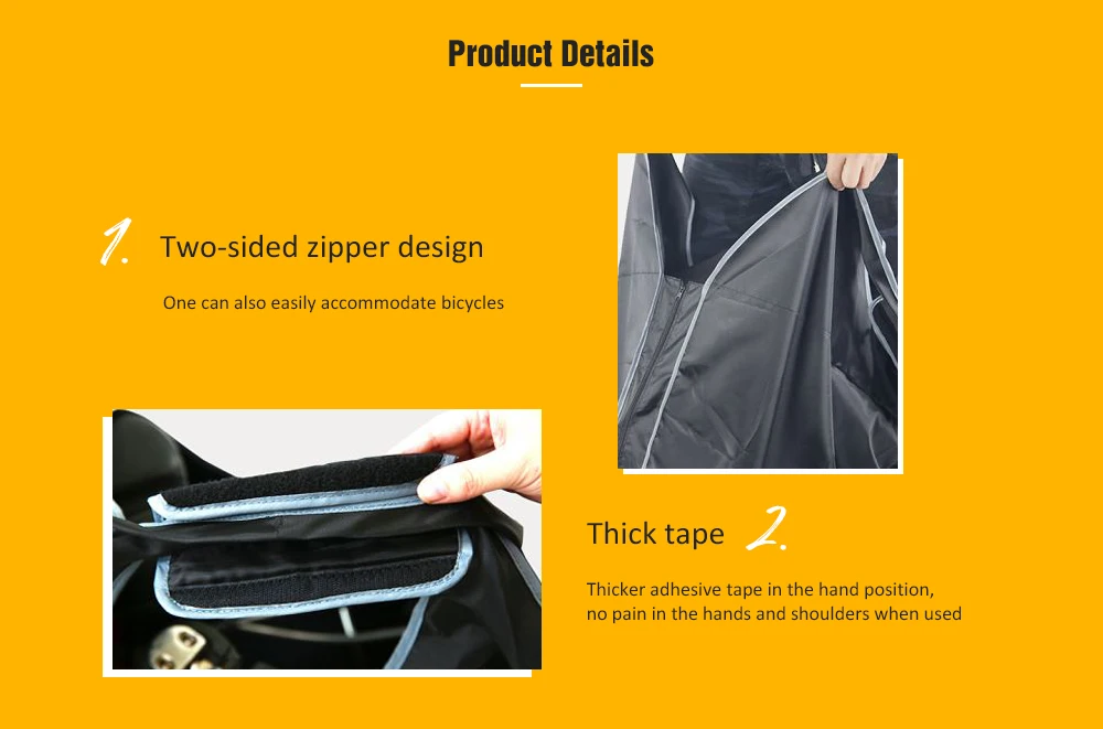 Perfect DAHON Foldable Large Capacity Carry Bike Bag Two-Side Zip Design Bicycle Bags For Bicycles Of Around 14 - 20 Inches 1