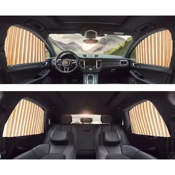 

Car Window Magnetic Track Car Curtain Hanging Magnetic Adsorption Universal Car Sunshade 4Pcs