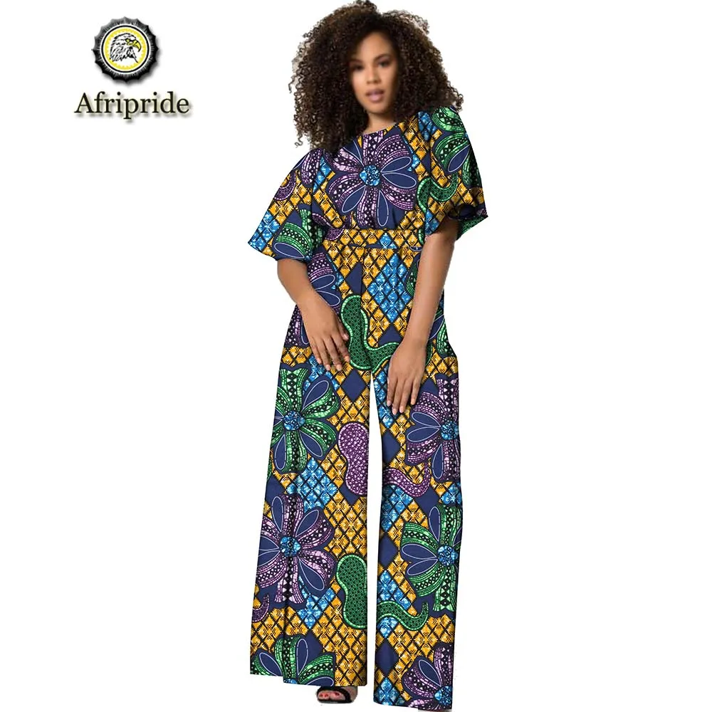 

2019 african fashion clothes for lady AFRIPRIDE dashiki print O-Neck top+ankle-length pants 2-piece suits Prairie Chic S1926013