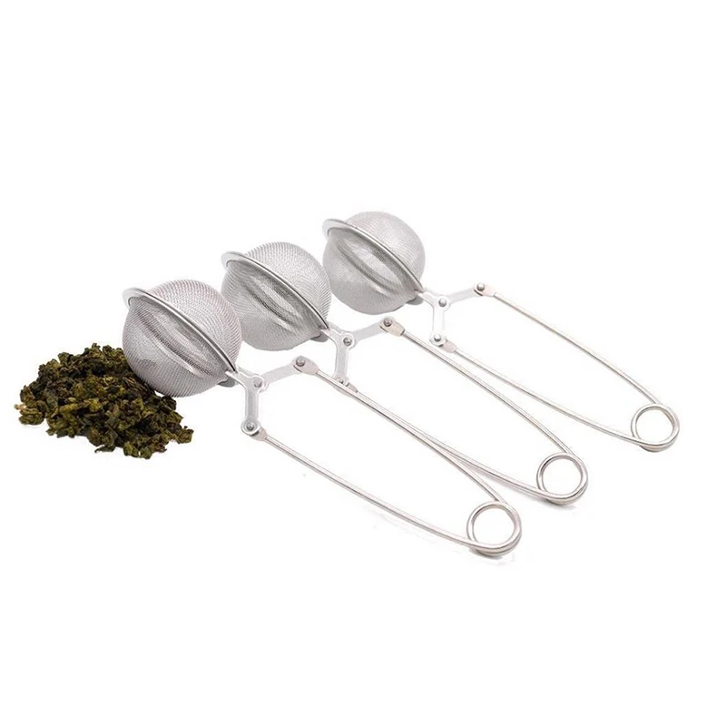 Сетчатый ситечко для чая из нержавеющей стали Ручка чайный шар чайная заварка кухонный гаджет кофе травяная специя фильтр диффузор