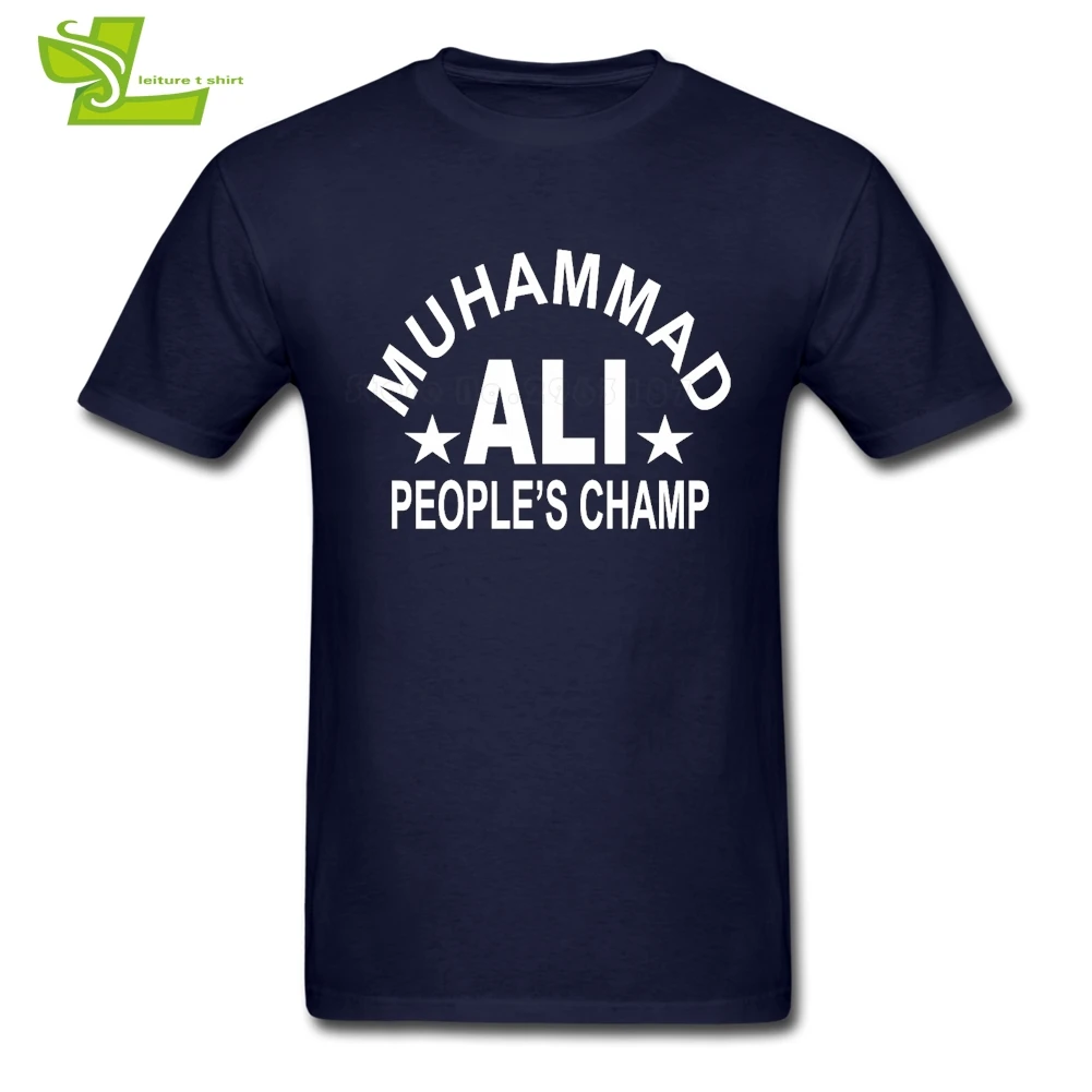 Muhammad Ali Adult T Shirt Printed Custom Made Comfortable T-Shirt Boy Summer Round Neck Tees Teenage Latest Simple Tee | Мужская одежда