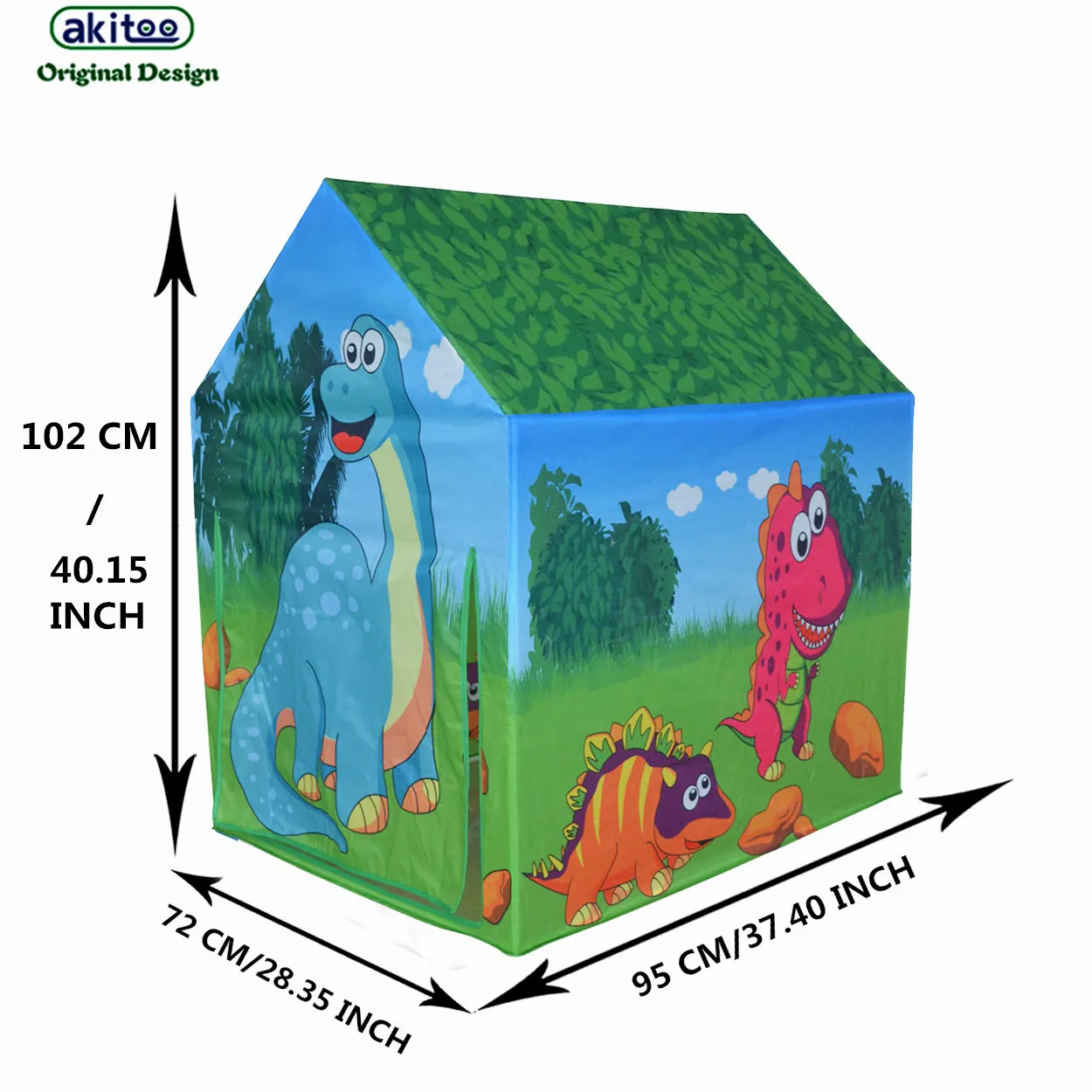 Akitoo детский сад детей палатки крытый и открытый детские игры дом Динозавр зеленый домик игрушки Пикник палатка подарок