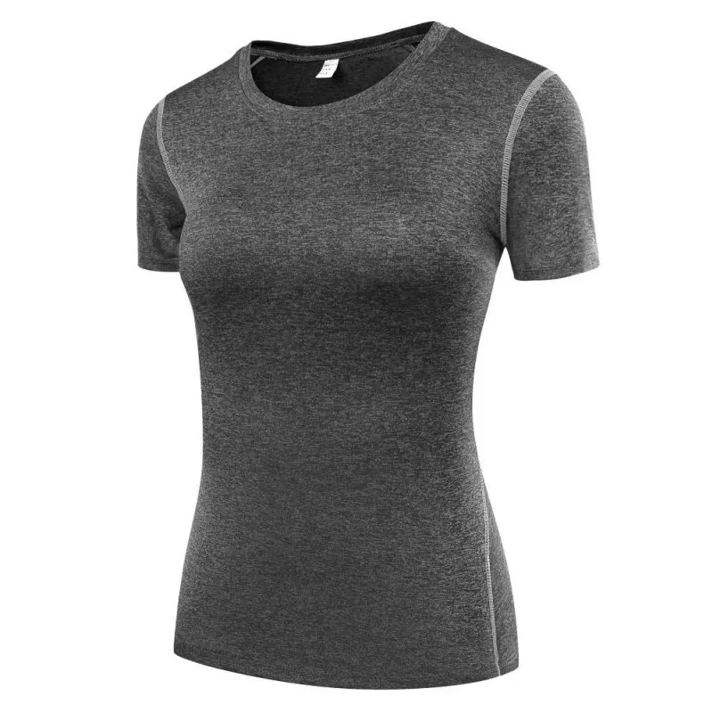 

New Women's Gym T shirt Compression Tights Sport T-shirt Dry Quick Running Short Sleeve T-shirts Fitness Tees & tops