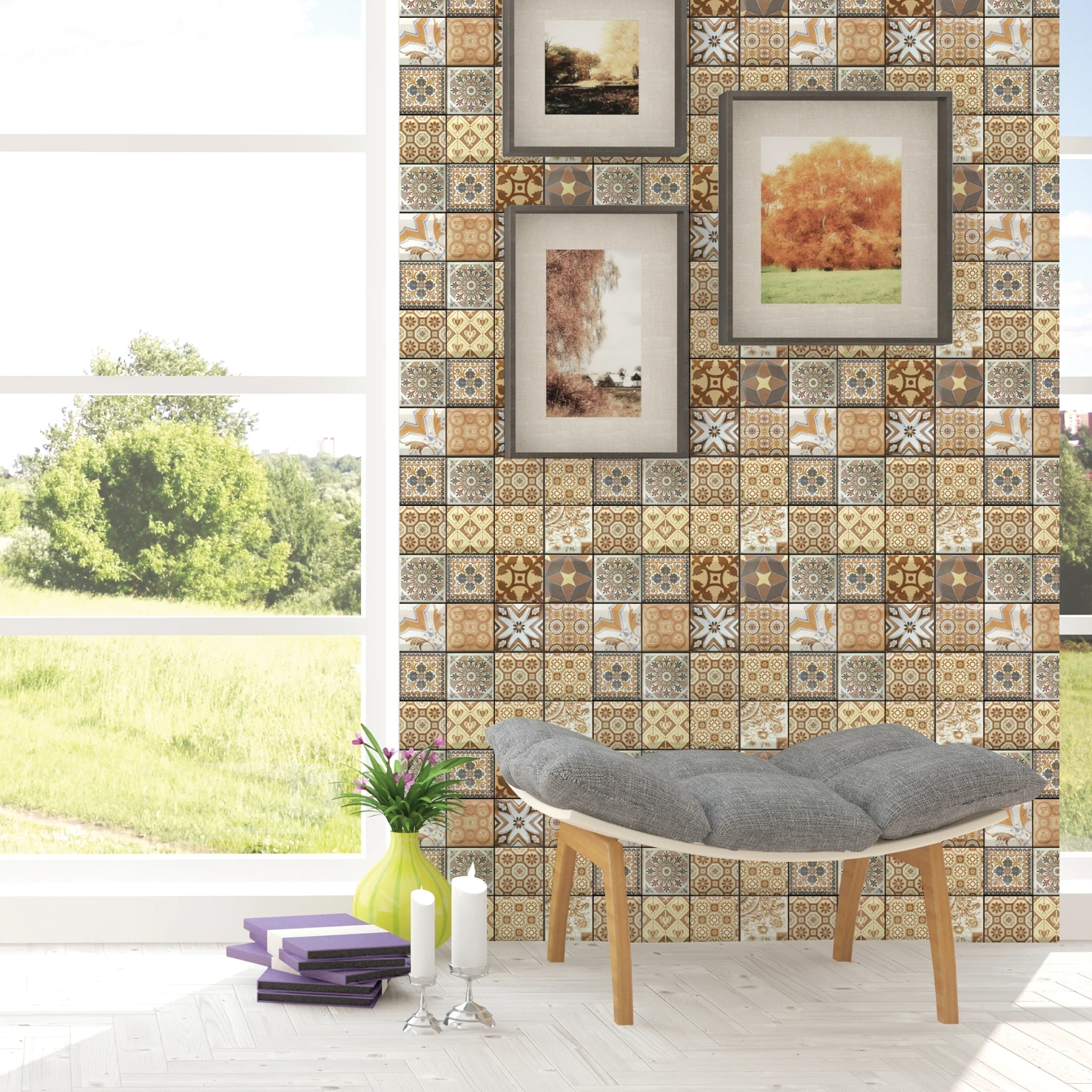 5/10/20Pcs Brick 3D Stone Wallpaper PVC Waterproof Bathroom Kitchen Backsplash Tiles Self Adhesive Wall Stickers Home Decoration