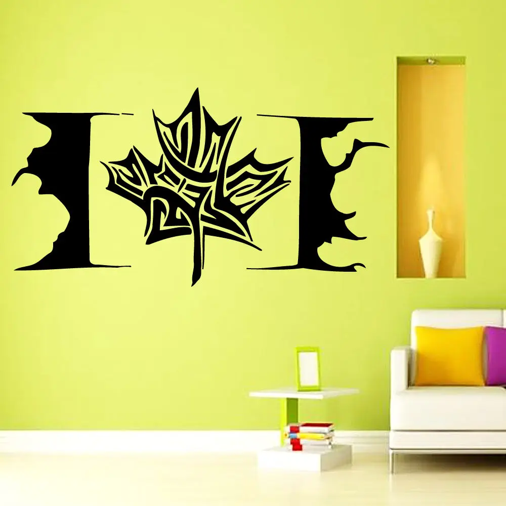 Hot Sale Maple Leaf Wall Decal Modern Design Canada Flag Stickers