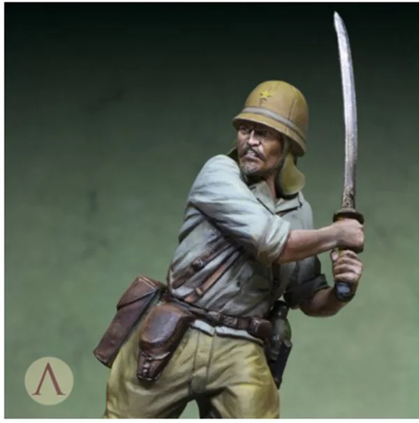 1/24 75 мм старинный сотрудник Banzai Бирма 1942 год игрушка модель смолы миниатюрная