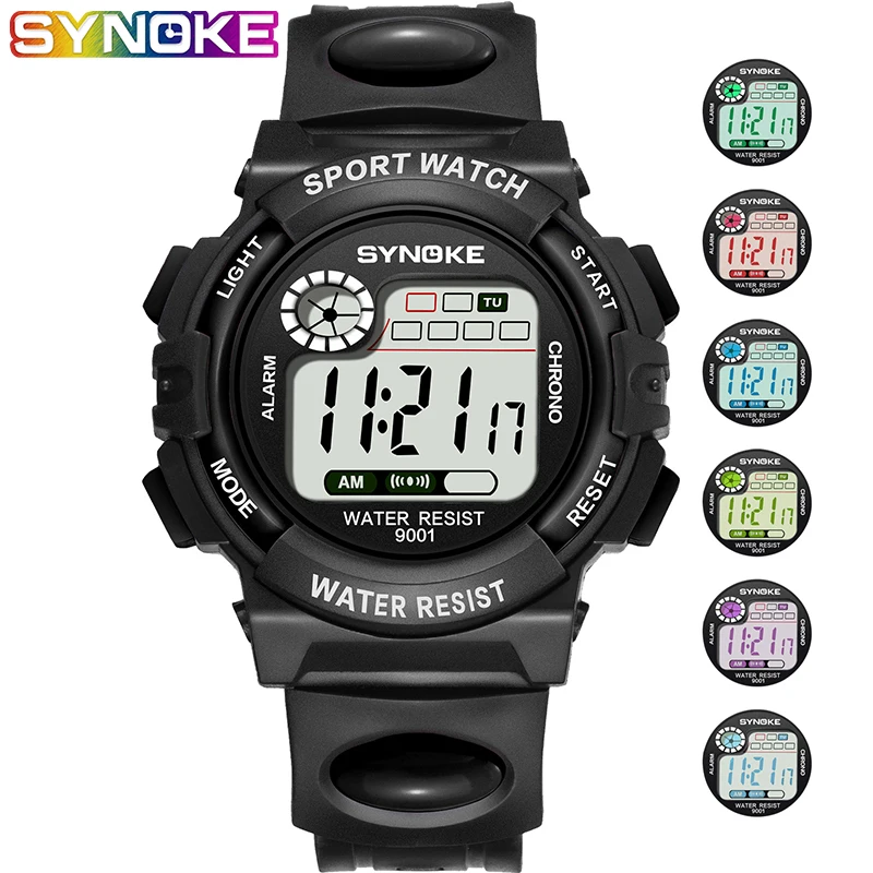 

SYNOKE Saat Kol Sport Children Watch Kids Watches Boys Girls Clock Child Digital Wristwatch Electronic Wrist Watch for Boy Gift