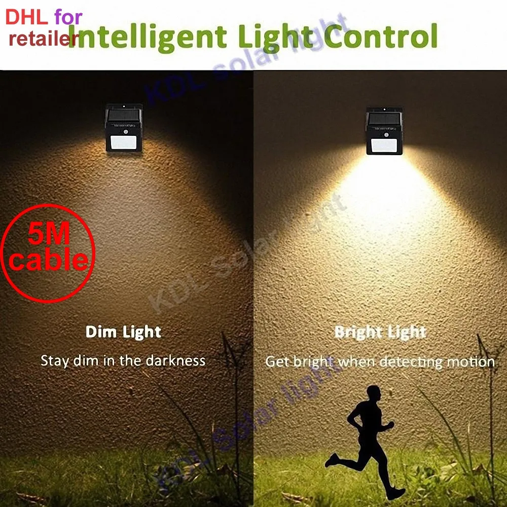 30 led 500 лм Солнечный свет раздельный монтаж pIR motion 3 senser 450 люмен 36 LED Li IP Новый 20 5 м