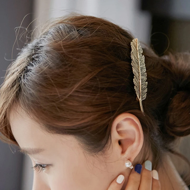 

Metal Leaf Hair Clip Pins Accessories Hairpins Hair Metal Clip for Women Girls Hairdressing Tool Styling Tools Styling Accessory