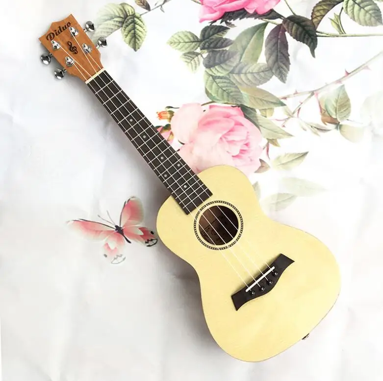 

23-inch ukulele fish bones spruce mahogany uklele beginner four-string small guitar free shipping