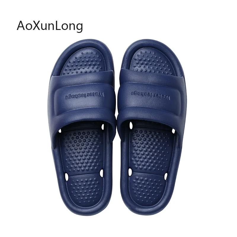 

Summer New Home Slippers Massage Slides Men Indoor Slippers Home Sandals Non-slip Soft Bottom Bathroom Slippers Beach Flip Flops