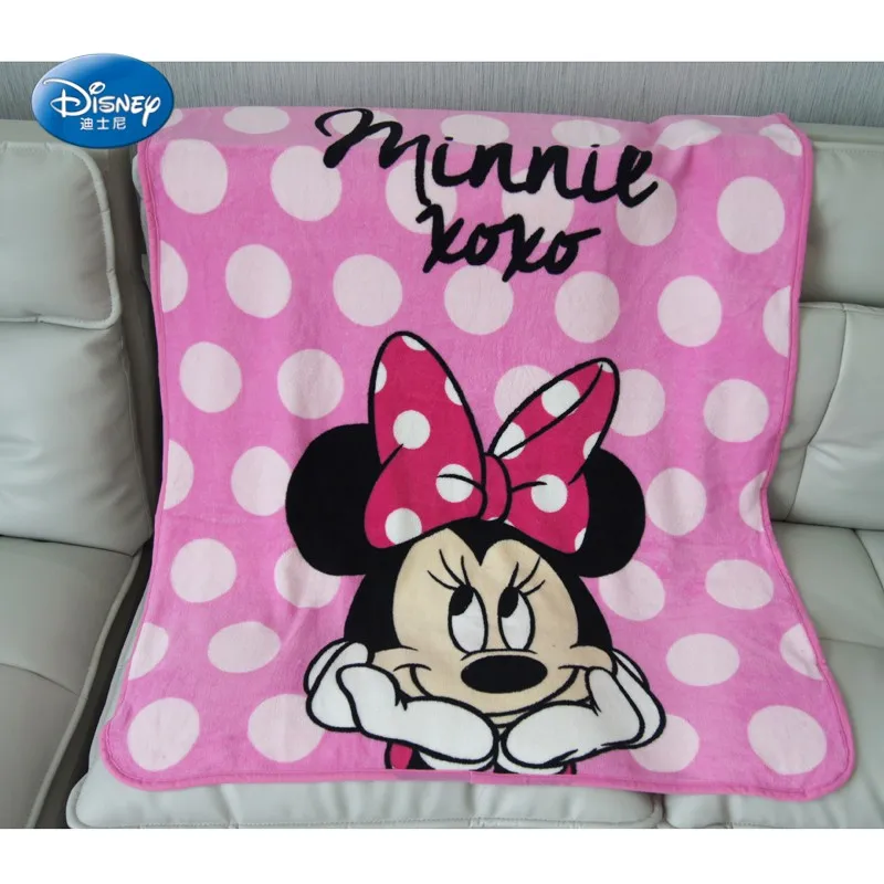 

Disney Cartoon Light Pink Minnie Mouse Soft Flannel Thin Blanket Throw for Girls Children on Bed Sofa Couch Kids Birthday Gift