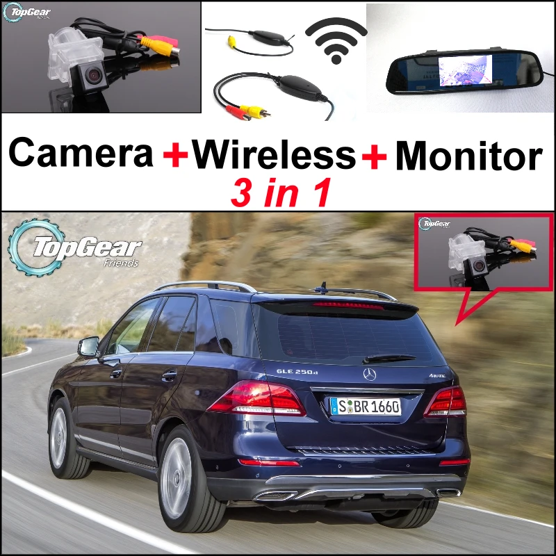 For Mercedes Benz M ML Class MB W166 3 in 1 Special WiFi Camera + Wireless Receiver + Mirror Monitor Parking Back Up System For Mercedes Benz M ML Class MB W166 3 in 1 Special WiFi Camera + Wireless Receiver + Mirror Monitor Parking Back Up System
