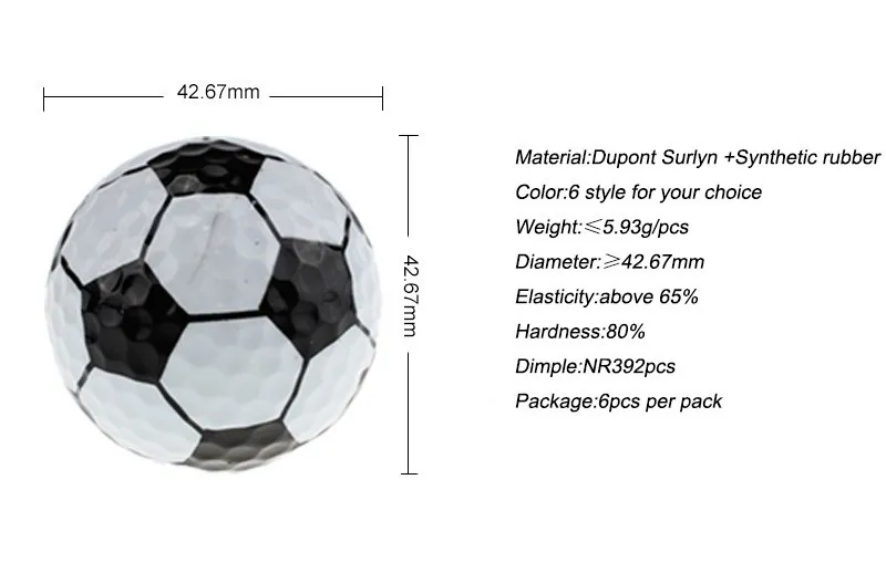 Prática bolas de Golfe ballen Duas Camadas