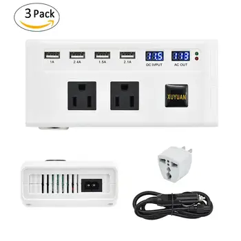 

Car Power Inverter DC 12V to 220V Modified Sine Wave 200W 4 USB Ports Automobile Car Power Inverter With US Plug