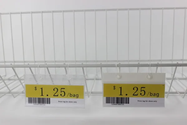 50 шт. прозрачная оправа для карт из ПВХ держатель ценников на дисплее подвесная