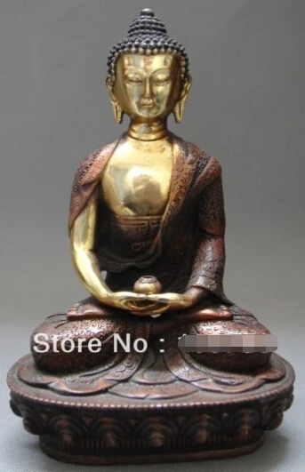 

Fast shipping Rare Old Tibet Tibetan Buddhism Bronze Hand Carved Buddha Statue