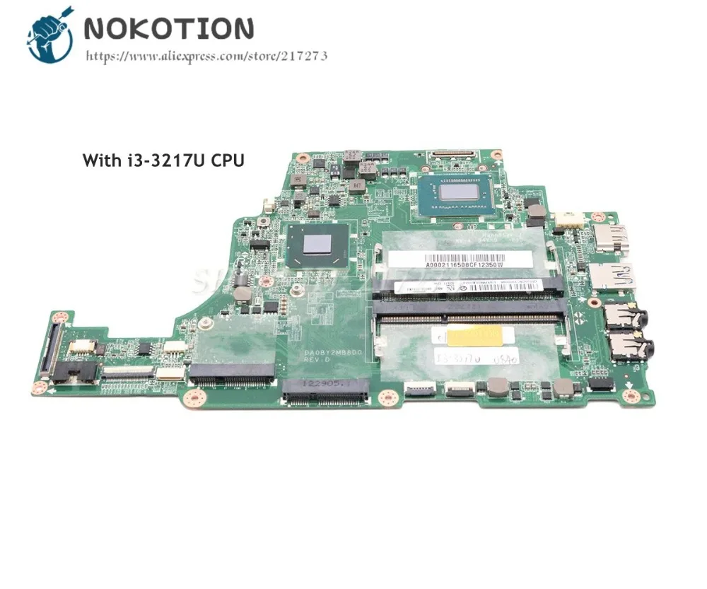 Материнская плата NOKOTION для ноутбука Toshiba Satellite U840 U845 системная SR0N9 I3 3217U CPU HD4000