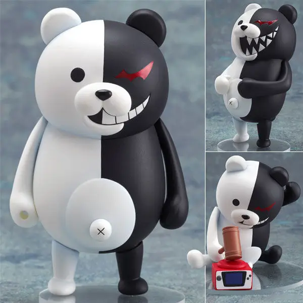 Бесплатная доставка милый 4 &quotАниме Nendoroid Monokuma Super Dangan Ronpa в коробке 10 см фигурка