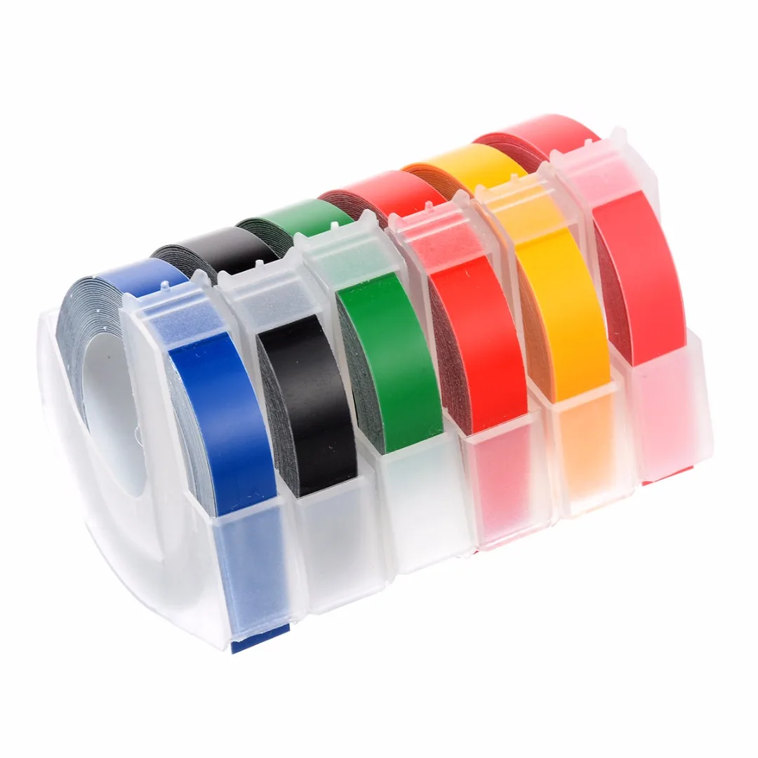 

1 Roll Embossing Tape 9mm 3 Meters Long Label Tapes For Embossing Typewriters Home School Use Mayitr