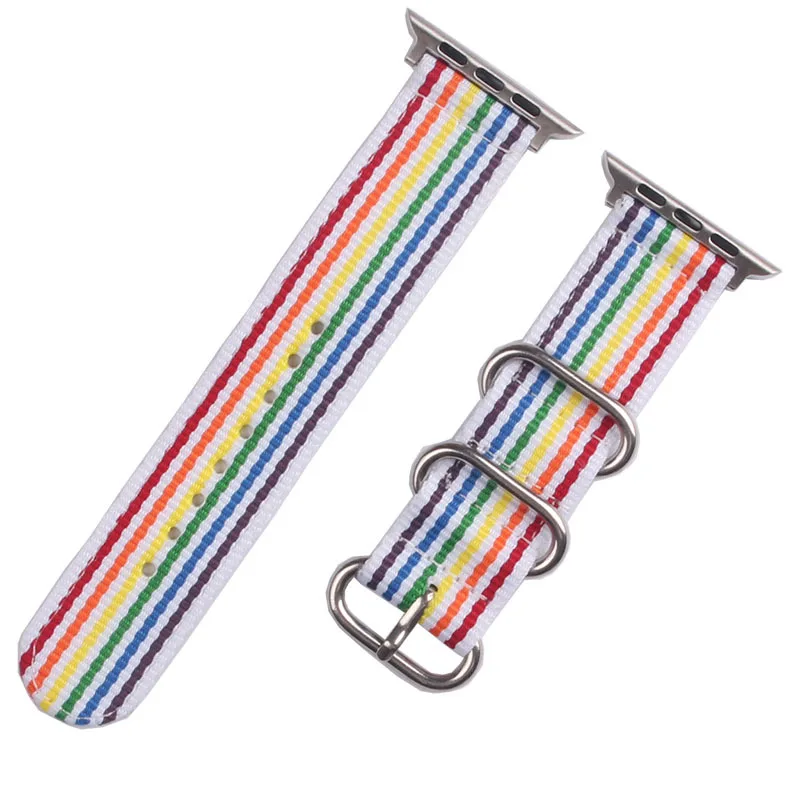 Colorful Nylon Apple Watch Nylon Bracelet for Series 42mm 38mm cloth-like strap iwatch 3/2/1 bracelet nylon watchban Colorful Nylon Apple Watch Nylon Bracelet for Series 42mm 38mm cloth-like strap iwatch 3/2/1 bracelet nylon watchban