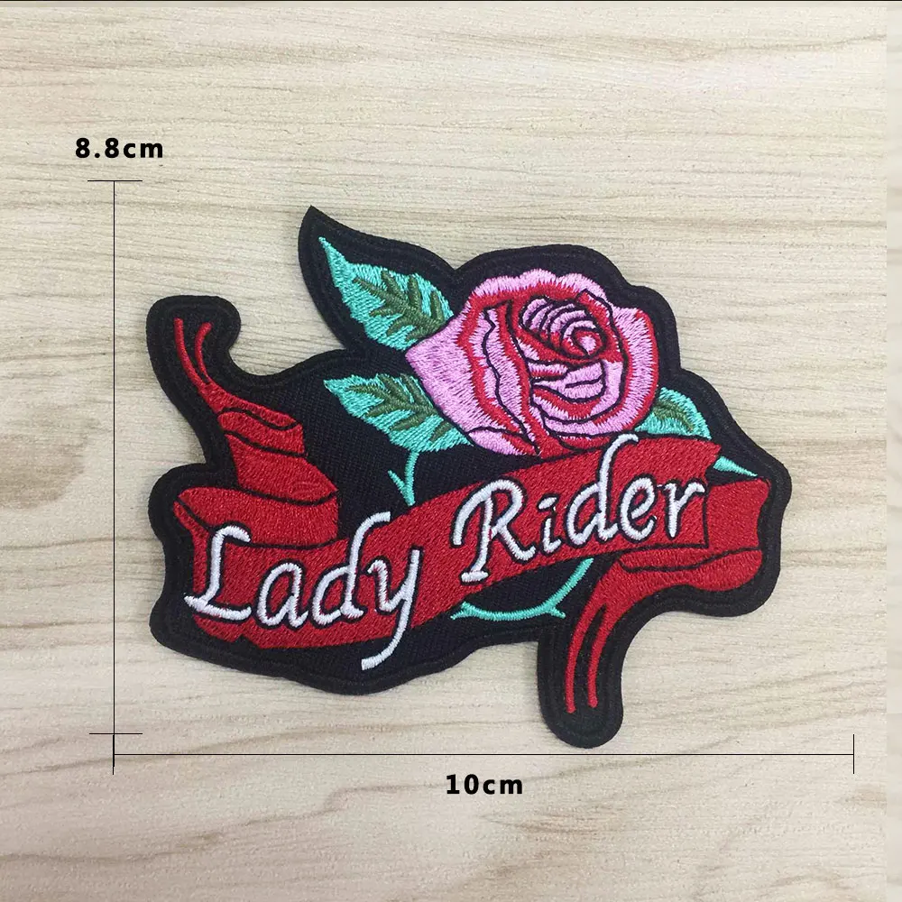 Нашивки для одежды Lady Rider нашивки с вышитой аппликацией стикеры аксессуары
