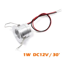 12 шт./лот 1 Вт Мини светодиодный светильник DC12V шкаф для выставочного зала встраиваемые светодиодные потолочные светильники IP52 с резным узором D25mm