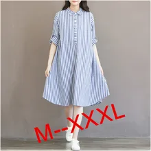 2016 font b Maternity b font Dresses Pregnant Dress Long Sleeve Stripe Pregnancy Blouses For Pregnant