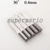 

5 x 6mm Carbide Extra-Long Engraving Bit vs Blade CNC Router Tool 30Deg 0.4mm (J6.3004Lx5)