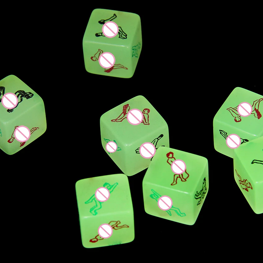 

1 PC Glow in the Dark Erotic Dice Night Lights Love Dice of Sex Fun Toys Noctilucent Sex Dice of Adult Game