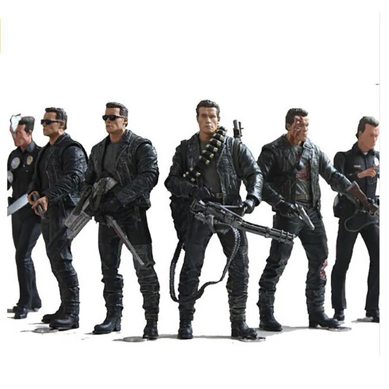 

NECA The Terminator 2 Action Figure T-800 / T-1000 PVC Action Figure Toy Model Toy 7 Types 18cm
