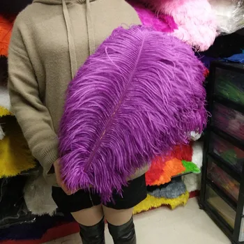 

"thick stem" male ostrich feathers 50 PCS Purple red 60-65 cm/24-26 inches Wedding Birthday Christmas Decorations