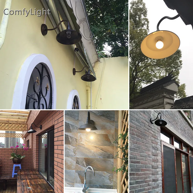 Vintage waterproof outdoor wall lamp villa lamp sconce retro home Decor Royal house/garden patio/courtyard/porch LED wall lights