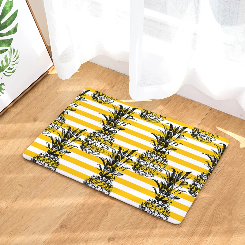 Cross-border law Laiwu 3d printing carpet pineapple bedroom home living room carpet cartoon printing mats mats custom