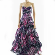 Перепачканная девушка Камуфляж Выпускные платья vestido de festa longo камуфляж Свадебные платья изготовление под заказ