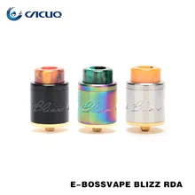 Оригинал E-BOSSVAPE Blizz RDA Танк 24 мм Диаметр DIY Катушки С Регулируемый Поток Воздуха Rebuildable RDA e cigareette Распылителя