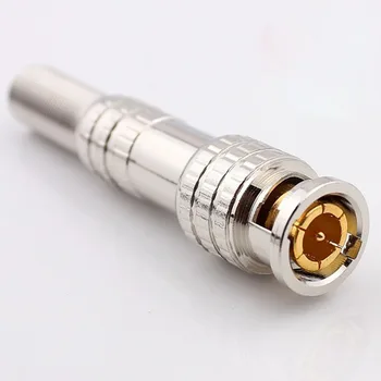 

50pcs Free Welding BNC Connector Plug Surveillance Camera BNC Q9 Jack Tongxin Screwing Connector Male