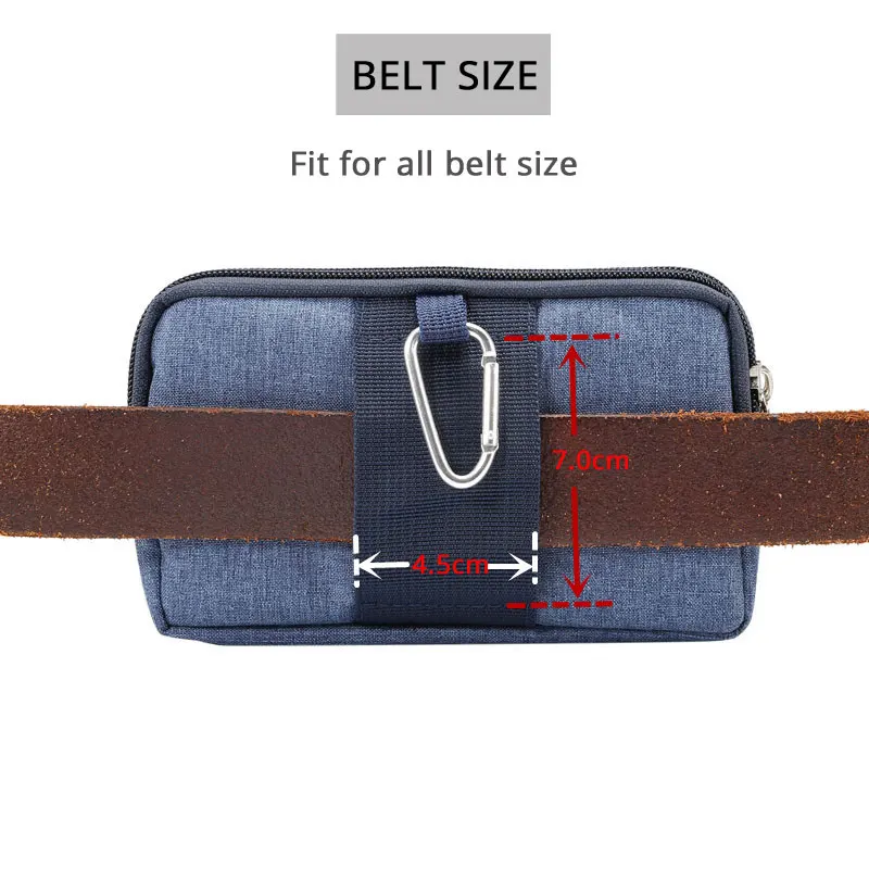 iphone 7 silicone case CHEZVOUS Cowboy Cloth Phone Pouch Belt Clip Bag for iPhone Samsung Xiaomi Huawei Case 2 Zippers Card Pocket Waist Bag Universal iphone 8 plus case