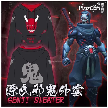 

Autumn Unisex Game Ow Genji Cosplay Costume Mens Hoodies Comfortable Anime Costumes Sweatshirts Print Casual Clothing Spring