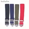 14mm 16mm 18mm 20mm 22mm Solid color Perlon Woven Nylon watchbands bracelet fabric Woven Watch Strap Band Buckle belt black blue ► Photo 3/6