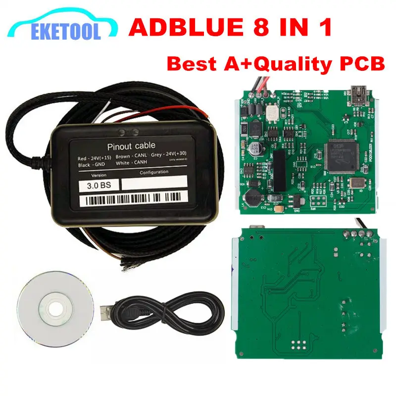Эмулятор Adblue 8 в 1 с датчиком NOX поддерживает Европейское 4 и 6 Автомобильное