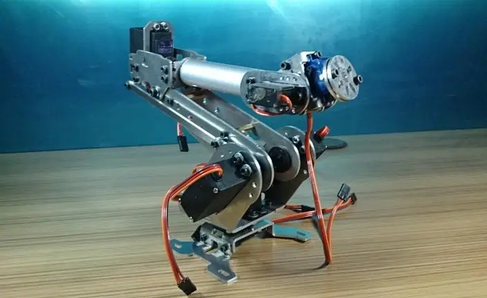 

Industrial Robot 698 Mechanical Arm 100% Alloy Manipulator 6-Axis Robot arm Rack with 6 Servos