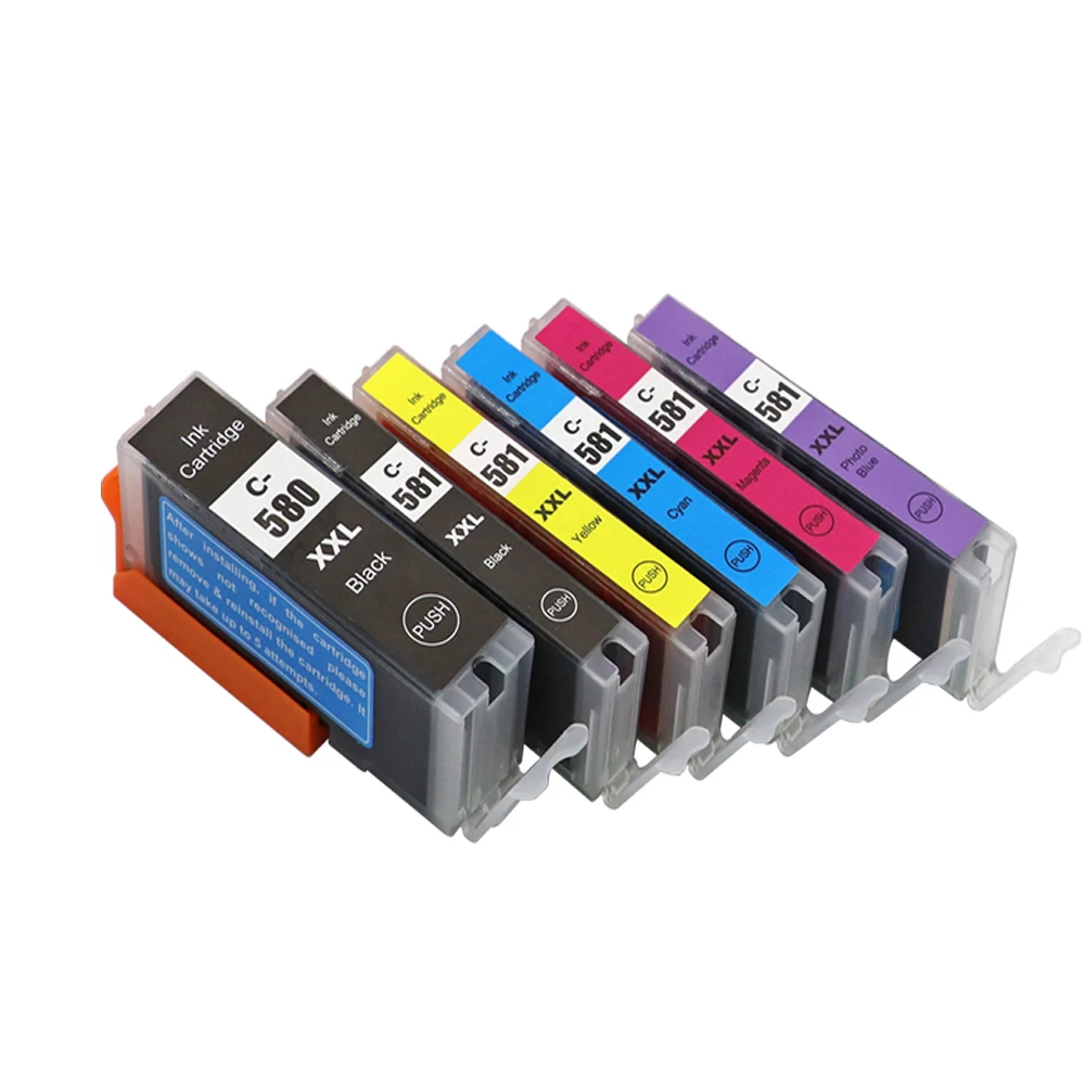 Cartucho de Tinta para Canon Pixma 6pk Compatível com Pgi580 580xxl Cli 581 Xxl Tr7550 Tr8550 Ts6150 Ts6151 Ts8150 Ts8151 Ts872 Cartuchos de tinta - Imagem 4