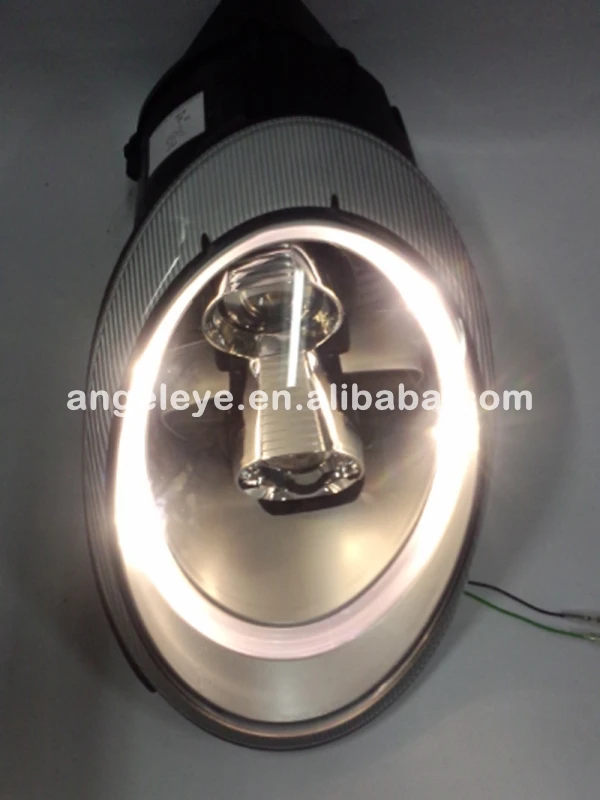 

For Porsche 997 LED front light with Bi Xenon Projector Lens Chrome Housing for original car with HID kit 2006-2010 year SN