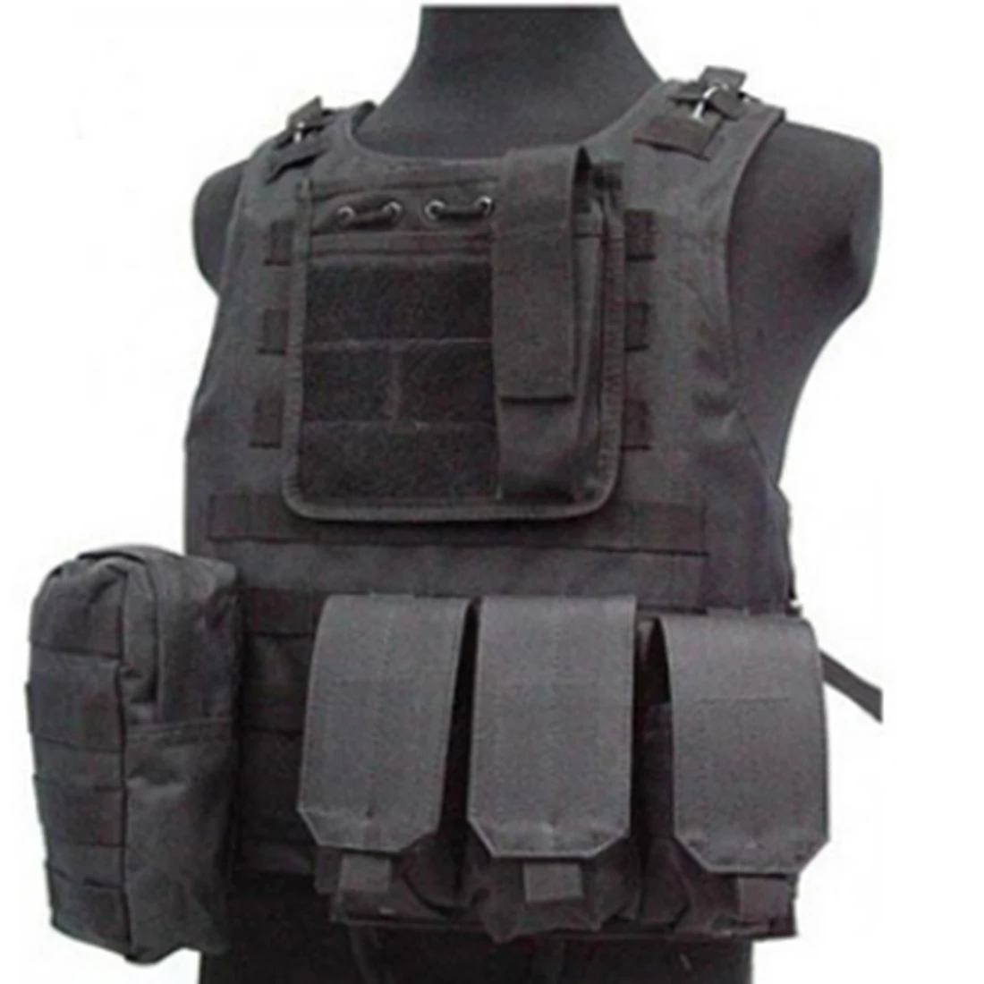 

Tactical Vest Men Waistcoat Combat Molle Military Multi Pockets Vest for Camping Hunting CS Wargame Airsoft Paintball Airsoft