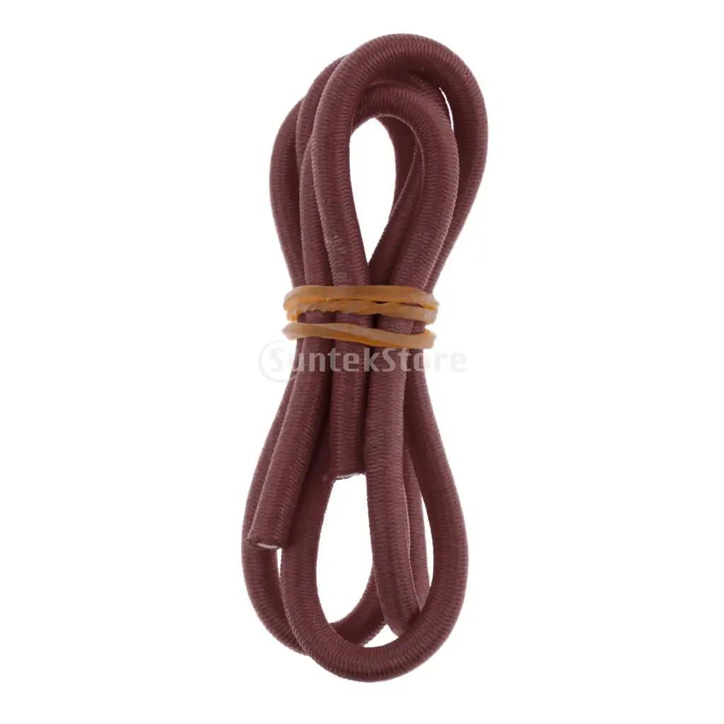 Coffee Color 0.5m - 100m 3mm Marine Elastic Bungee Rope Shock Cord - Car Truck Roof Racks Trailers Boats Kayaks Tie Down