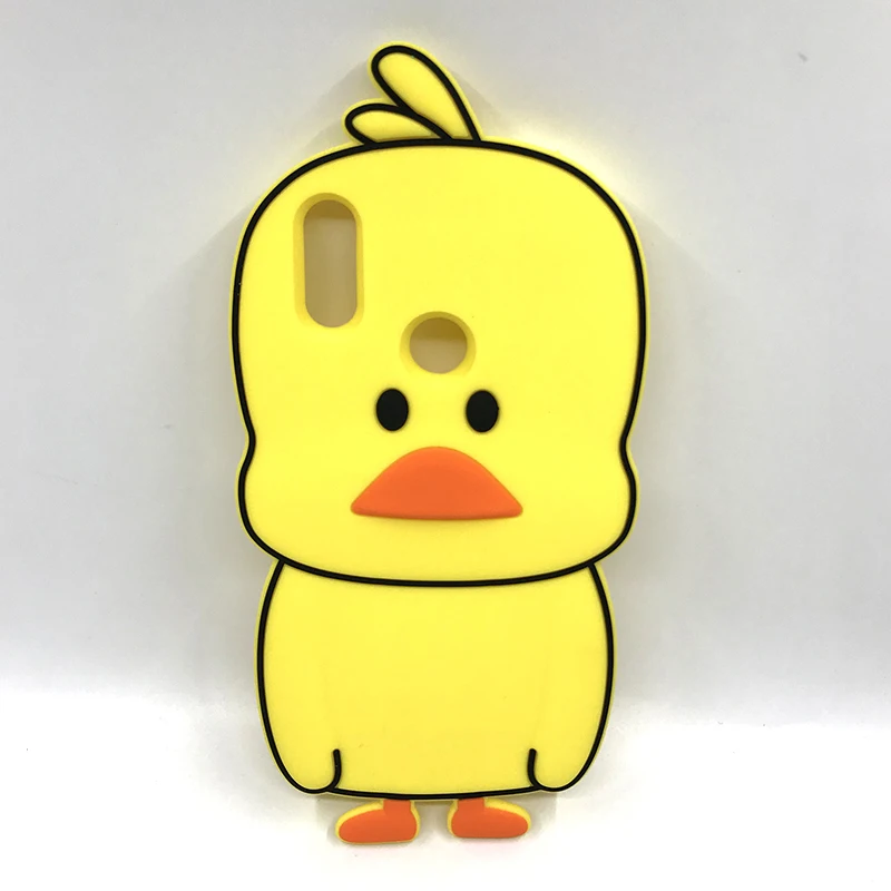 

Lovely Silicone Case For Xiaomi Redmi Note 7 Pro 5 S2 Case Yellow Duck Cute Phone Back Cover For Xiaomi mi 8 Lite mi A2 6X Coque