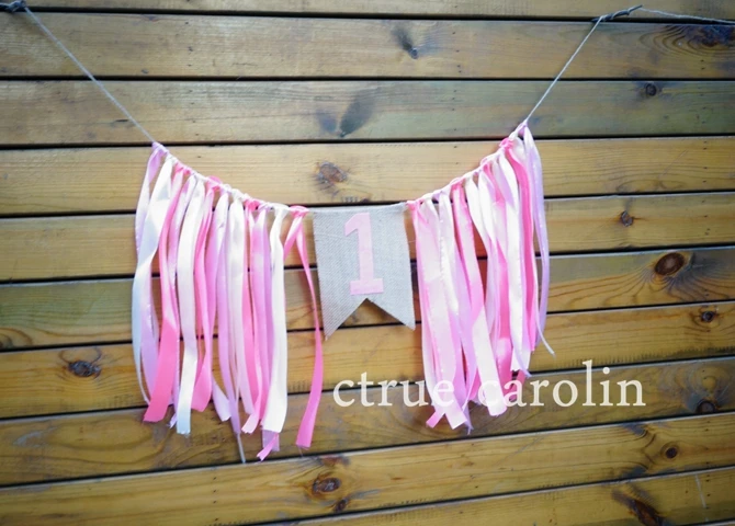1 комплект голубой лентой баннер флаги партии гирлянды Baby Shower овсянка мальчик первый день рождения флаг 1st партия Декор
